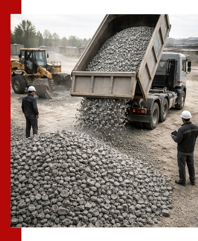 Доставка гранитного щебня фракции 20-40 в Шелехове