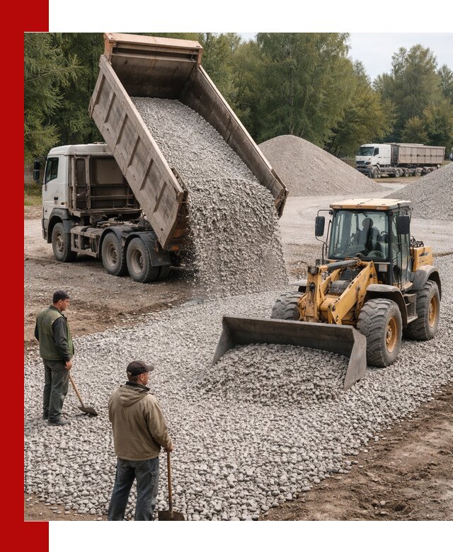 Купить гравийный щебень фракция 20-40 в Шелехове с доставкой