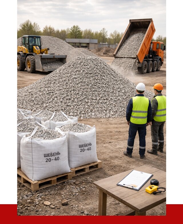 Известняковый щебень 20-40 в Шелехове от 2250 р. ПРОНЕРУДШлх