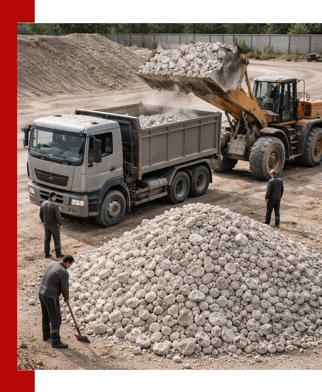 Известняковый щебень фракция 70–150 с доставкой в Шелехове