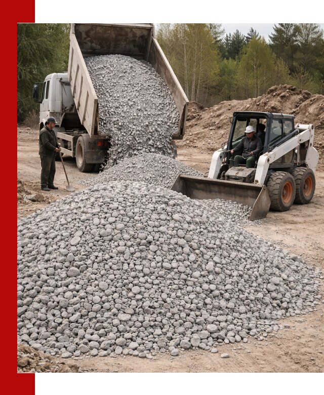 Доставка доломитового щебня в Шелехове напрямую от карьера