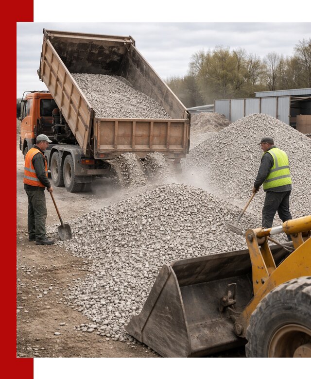 Доломитовый щебень фракции 5-20 с доставкой в Шелехове