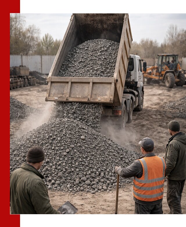 Доставка шлакового щебня в удобные сроки по выгодной цене в Шелехове