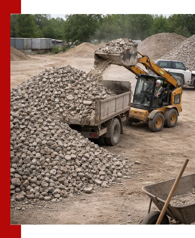 Доставка вторичного щебня в Шелехове для строительных работ