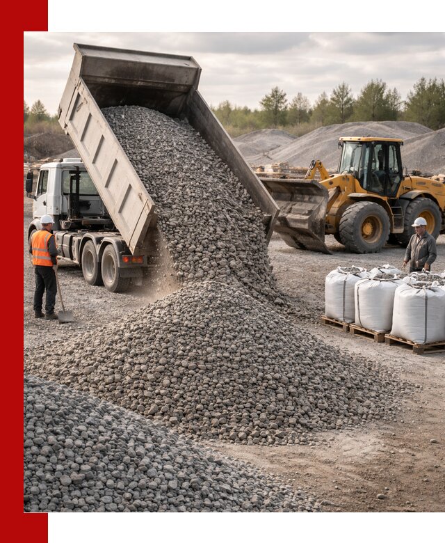 Бетонный щебень фракция 5–20 с доставкой в Шелехове