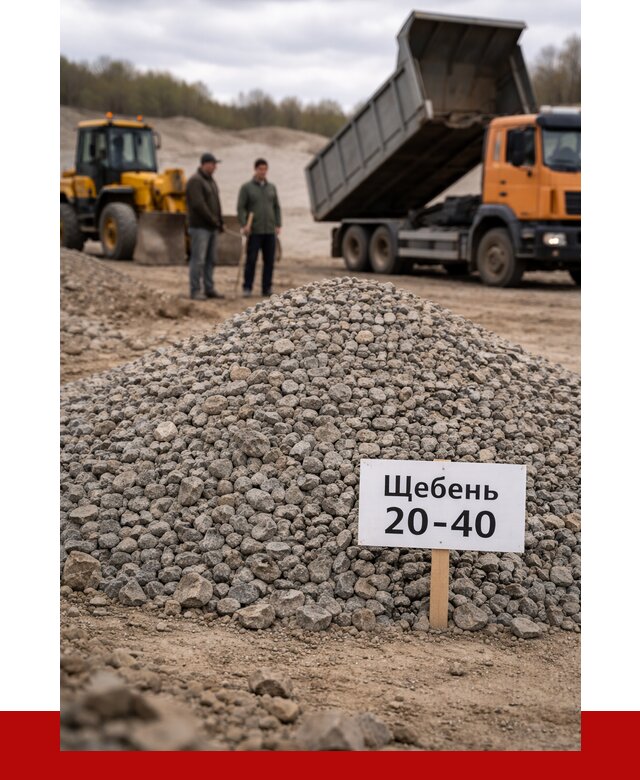 Бетонный щебень фракция 20-40 в Шелехове от 2625 р. | ПРОНЕРУДШлх