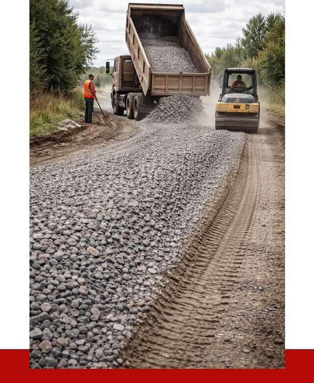 Щебень для отсыпки дороги в Шелехове от 2893 р. ПРОНЕРУДШлх