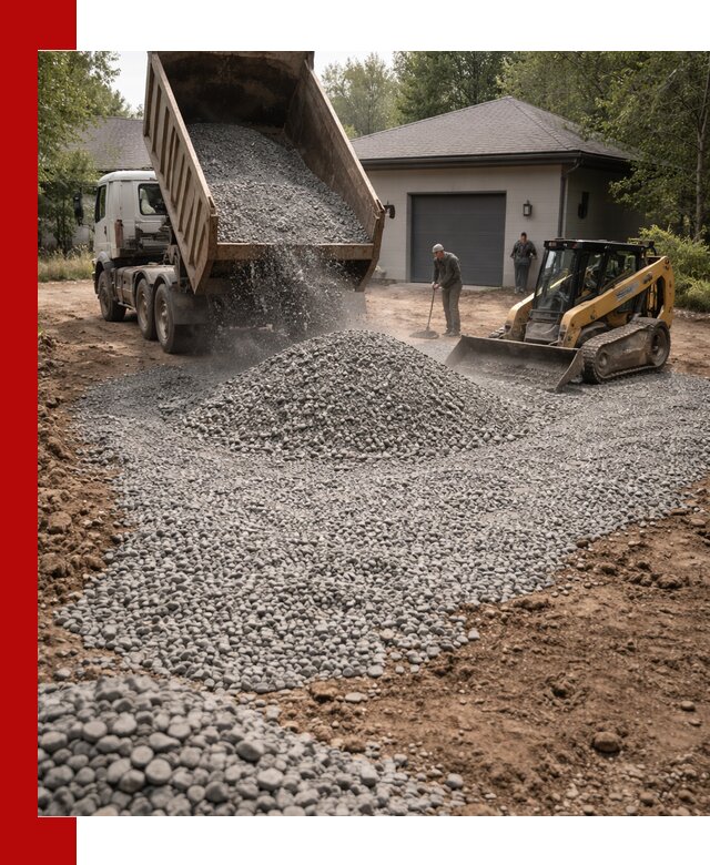 Щебень для парковки в Шелехове: доставка и укладка качественного материала