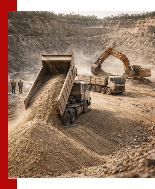 Карьерный песок навалом с доставкой в Шелехове