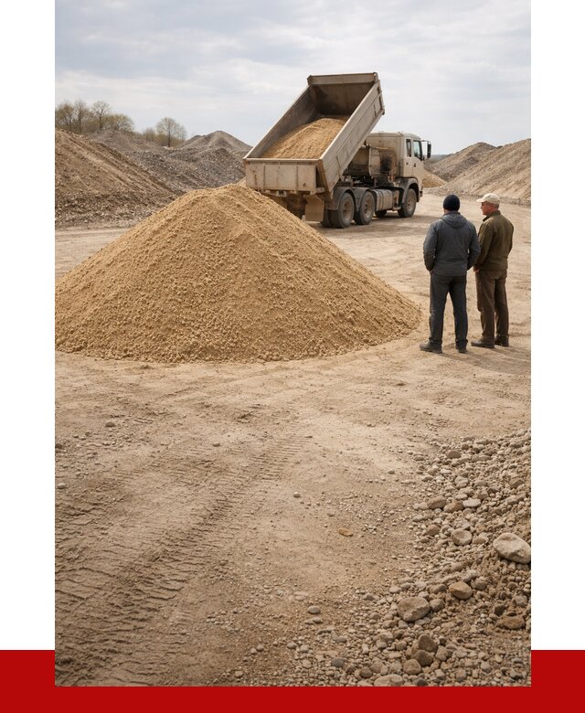 Карьерный песок крупнозернистый в Шелехове от 9108 р | ПРОНЕРУДШлх