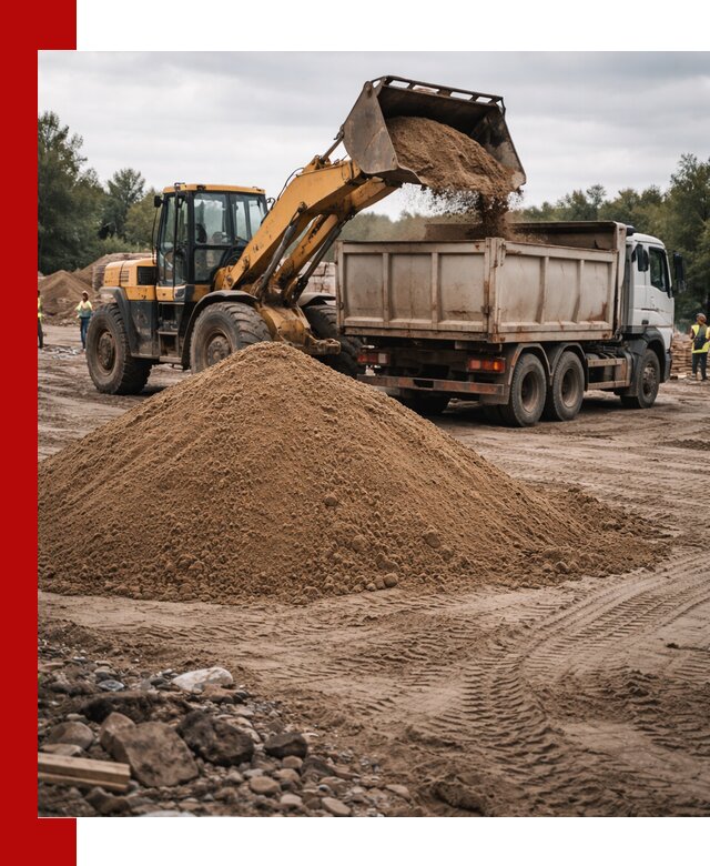 Доставка речного песка навалом в Шелехове быстро и выгодно