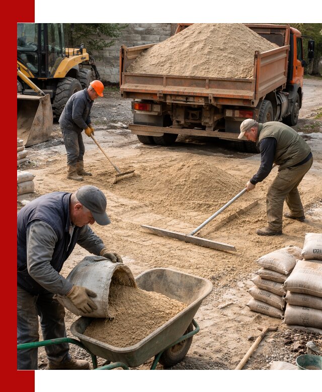 Поставка песка для стяжки в Шелехове с быстрой доставкой