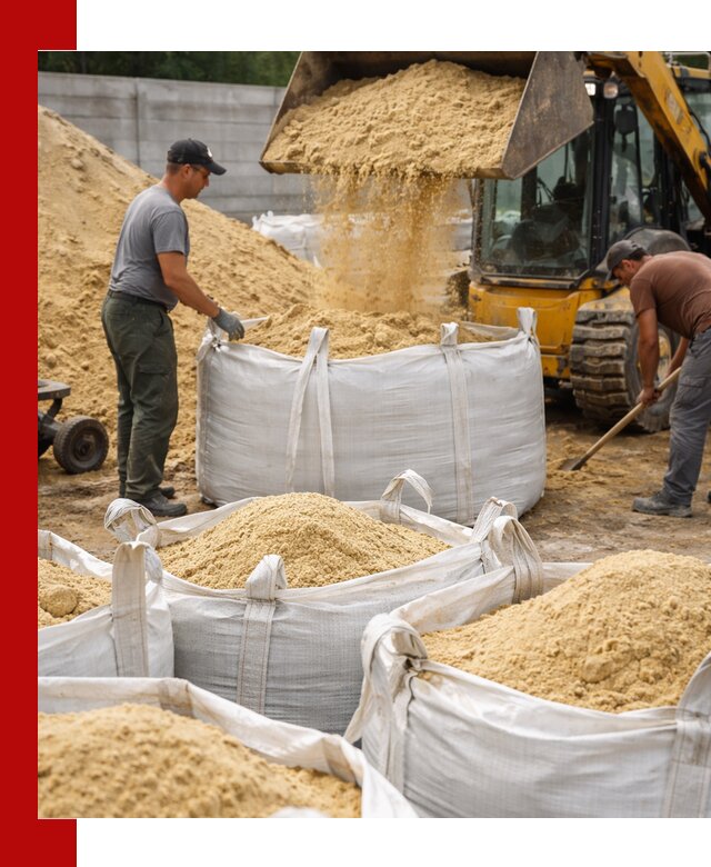 Поставка качественного песка для кладки в Шелехове