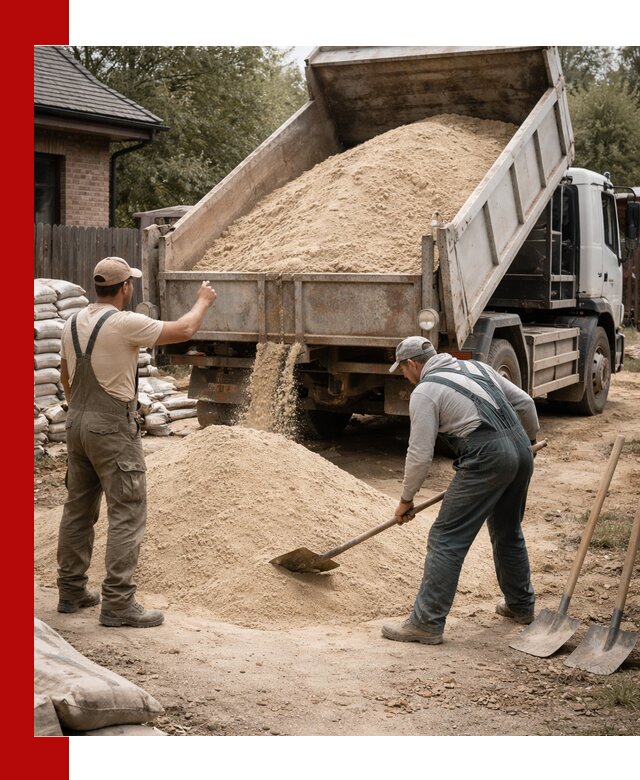 Песок для штукатурки с доставкой в Шелехове качественный и чистый