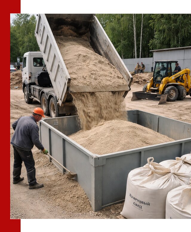 Кварцевый песок для фильтра в Шелехове — доставка и качество