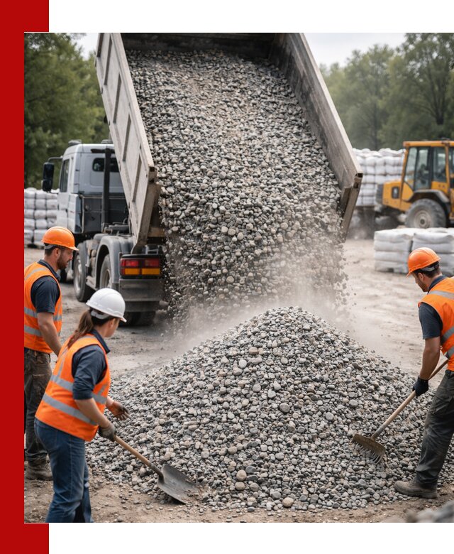 Доставка гравия и камня в Шелехове оптом и в розницу