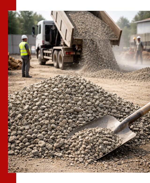 Доставка гравия фракции 20-40 в Шелехове с самосвалами