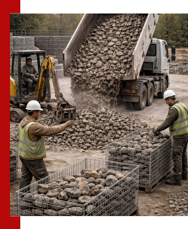 Камень для габионов фракция 100–201 в Шелехове