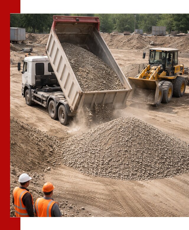 Щебень с песком (ЩГПС С2) с доставкой в Шелехове