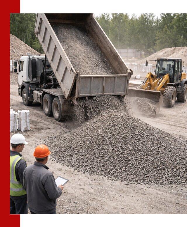 Доставка и продажа гранитного отсева 0-10 в Шелехове