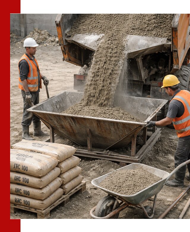 Доставка цементно-песчаной смеси М100 в Шелехове