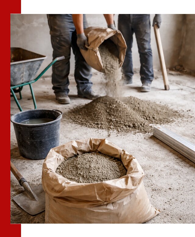 Доставка сухой смеси для стяжки в Шелехове