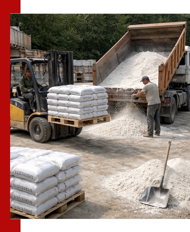 Доставка строительной извести оптом и в розницу в Шелехове