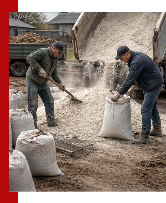 Доставка извести пушонки в Шелехове оптом и мелким оптом