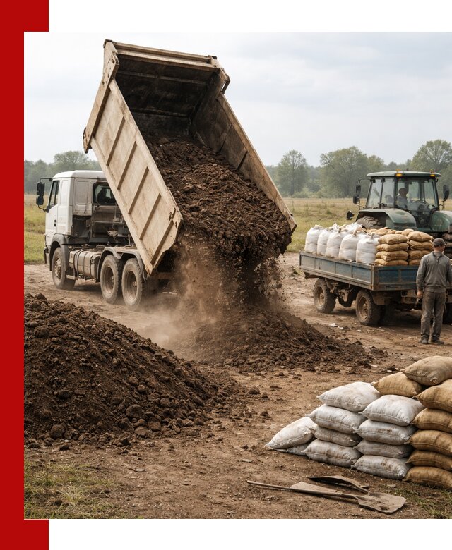 Доставка грунта и удобрений оптом в Шелехове для сельхоз и строительства