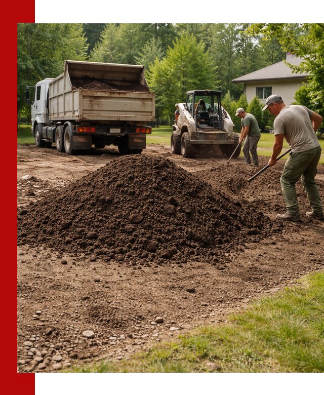 Доставка и укладка грунта для газона в Шелехове
