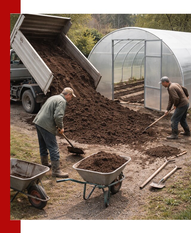 Грунт для теплицы с доставкой в Шелехове — плодородный субстрат под растения