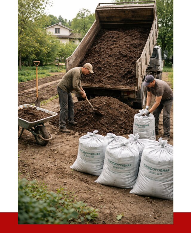 Плодородная смесь в Шелехове от 4500 р./куб с доставкой | ПРОНЕРУДШлх