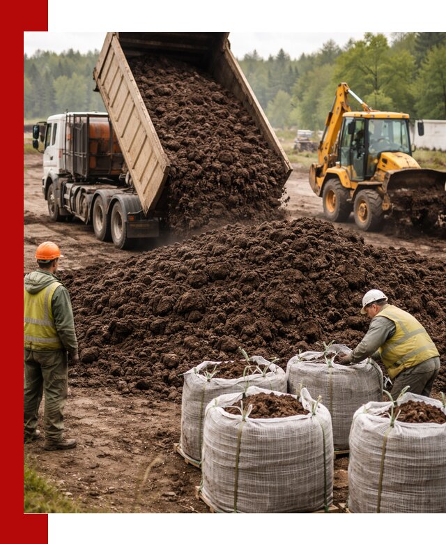 Доставка нейтрального торфа в Шелехове оптом и в розницу