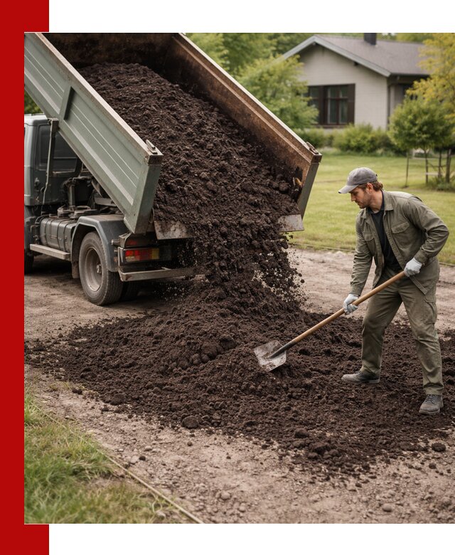 Чернозем для газона с доставкой в Шелехове быстро и качественно