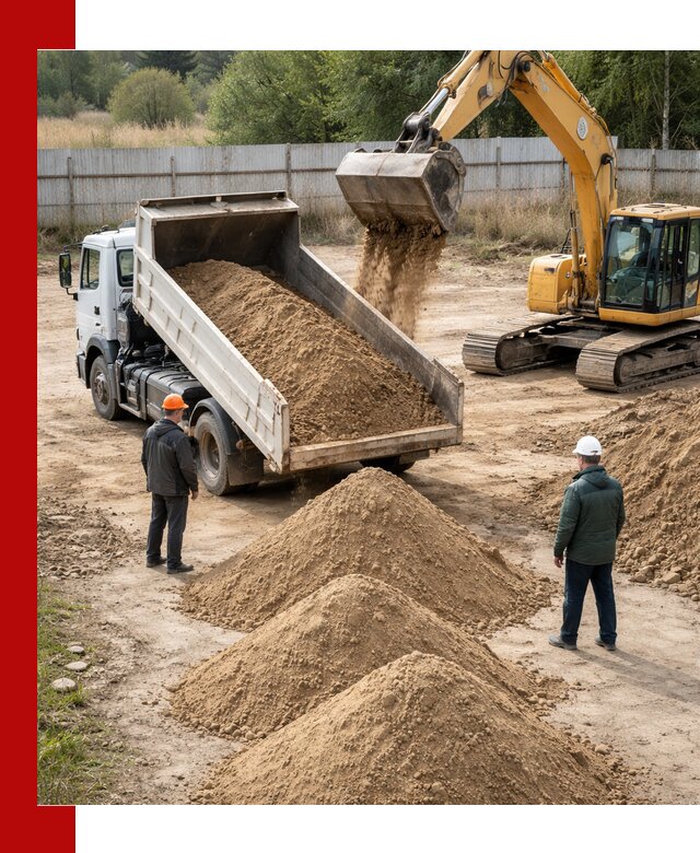 Доставка супеси вагонными и автопартиями в Шелехове
