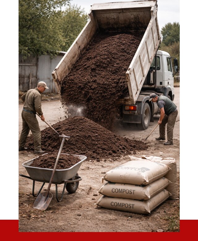 Купить компост в Шелехове от 4500 р. за куб с доставкой | ПРОНЕРУДШлх