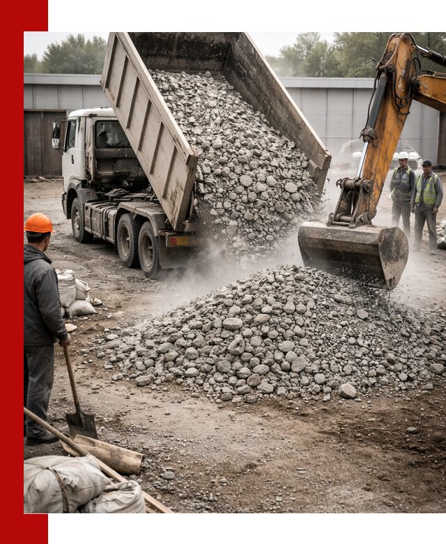 Доставка дробленого бетона в Шелехове оптом и в розницу