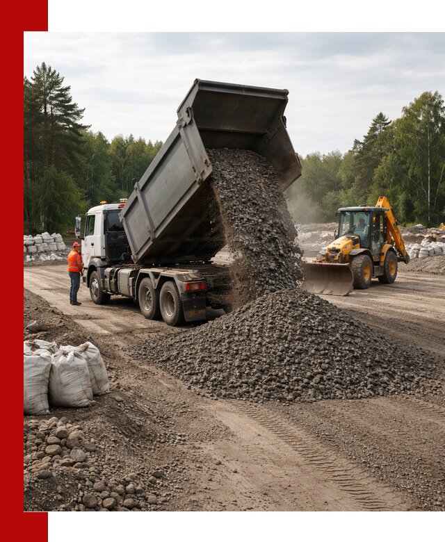 Доставка дробленого асфальта в Шелехове для дорожных работ