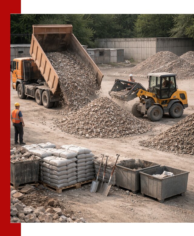 Вторичные материалы для отсыпки в Шелехове — поставка и доставка