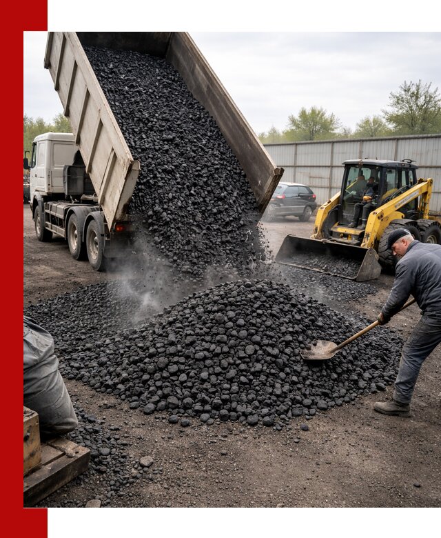 Доставка угля орех в Шелехове оптом и в розницу