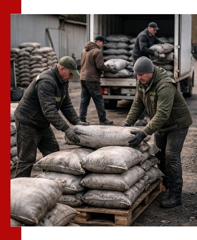 Доставка угля в мешках по выгодным ценам в Шелехове