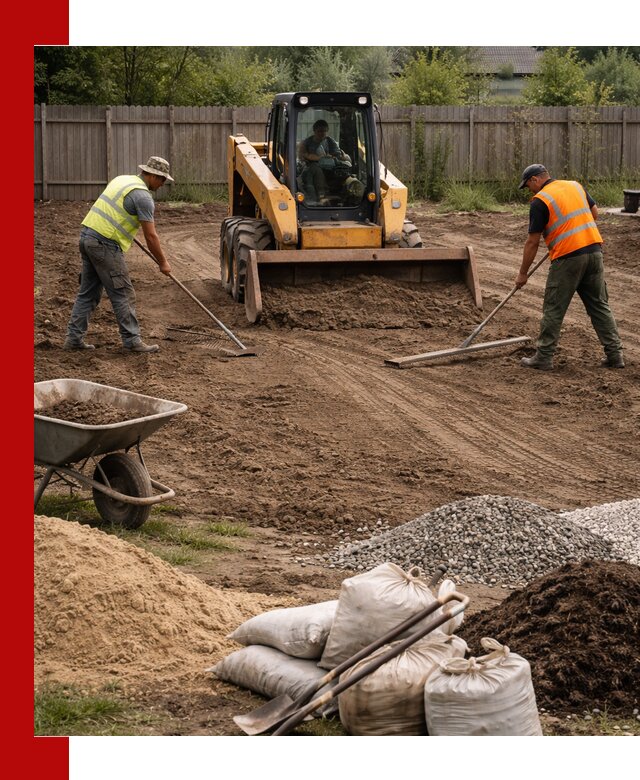 Выравнивание участка под строительство и благоустройство в Шелехове
